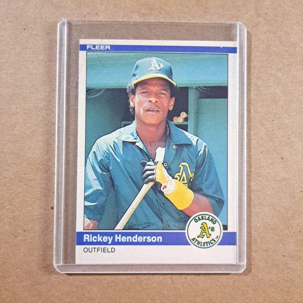 1984 Fleer #447 Rickey Henderson Baseball Card